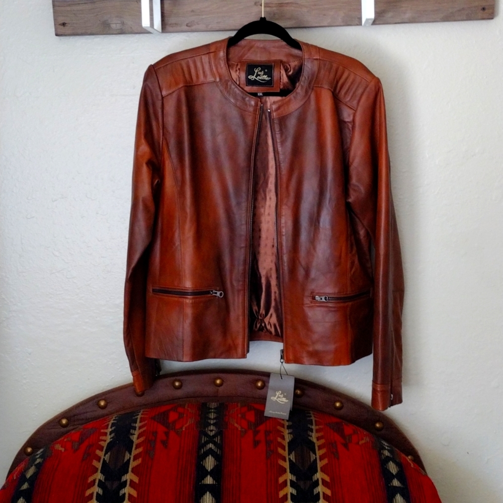 Luis Leather Jacket, XXL